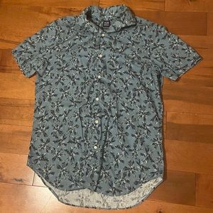 BOGGI -Regular Fit Print Shirt With Bowling Collar